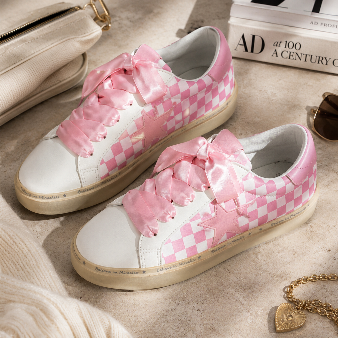 KRUSH KANDY EXCLUSIVE: Harley's Checkmate Checkered Sneaker