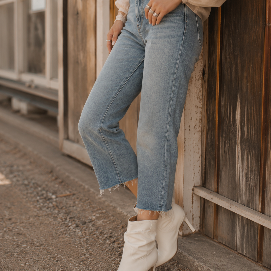 Kate - Boho Western Heel Booties | 2 Colors