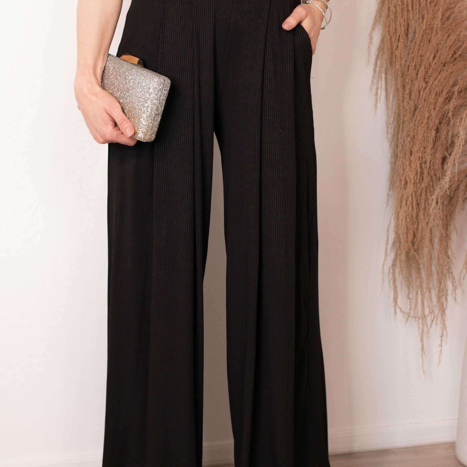 Drive You Mad Ribbed Wide Leg Pants | 6 Colors-Pants-Krush Kandy, Women's Online Fashion Boutique Located in Phoenix, Arizona (Scottsdale Area)