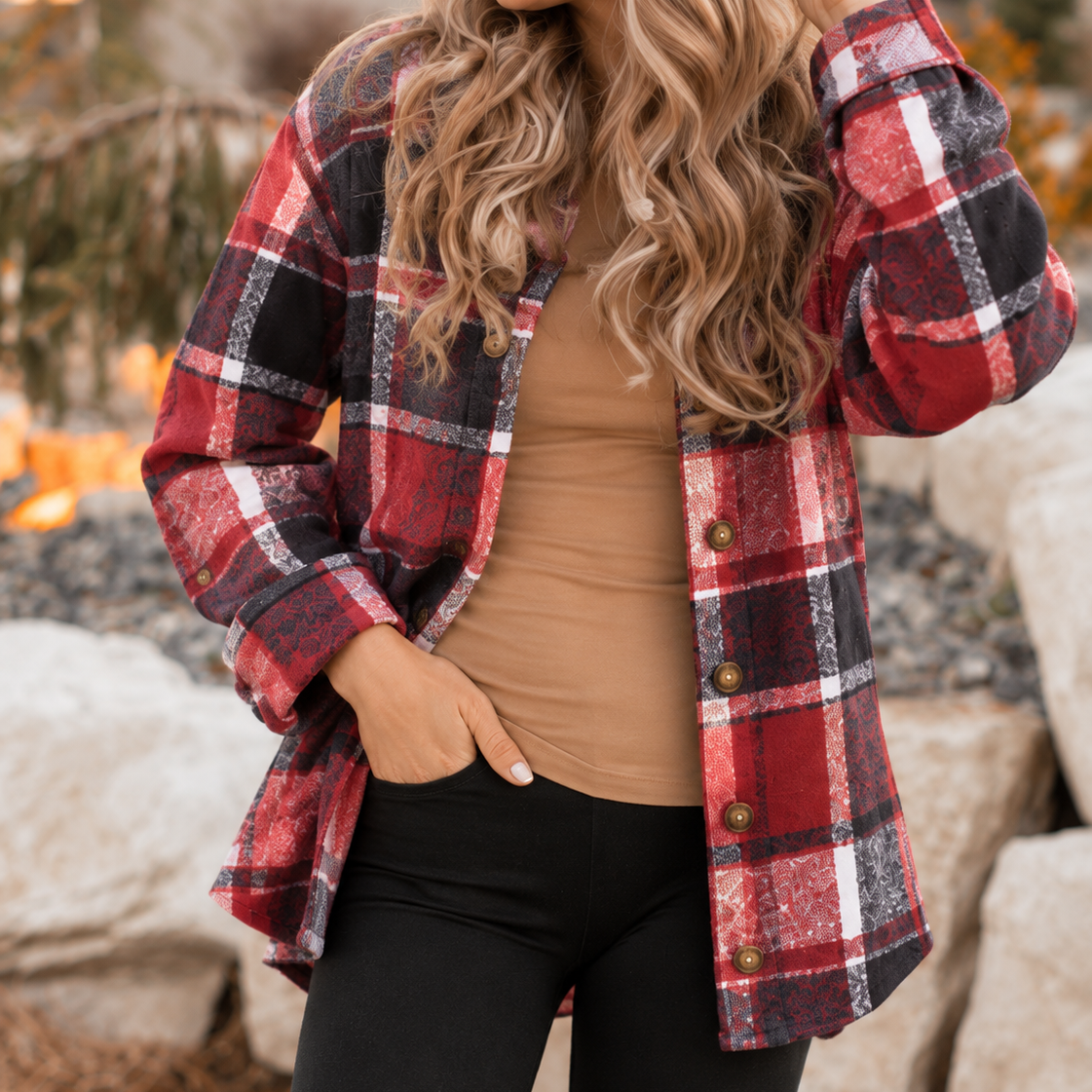 Kristyn's Fall Plaid Shacket | S-2X, 3 Colors