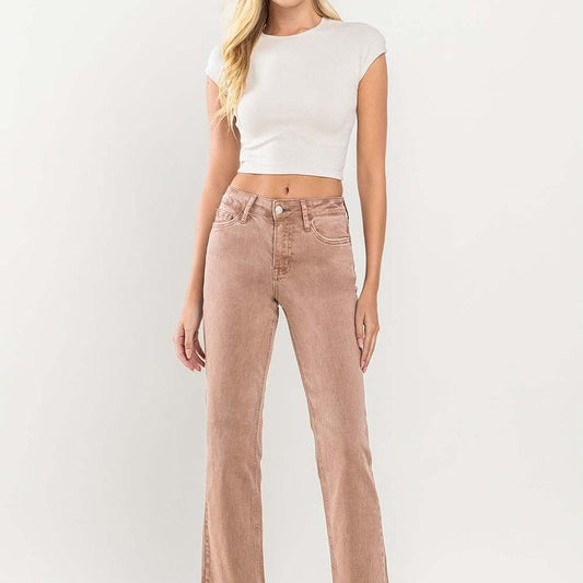 Vervet Mid Rise Cropped Raw Hem Jeans-Jeans-Krush Kandy, Women's Online Fashion Boutique Located in Phoenix, Arizona (Scottsdale Area)