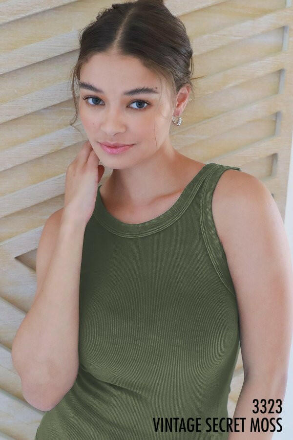 NIKI BIKKI Sway With Me Vintage Ribbed Tank-Tanks-Krush Kandy, Women's Online Fashion Boutique Located in Phoenix, Arizona (Scottsdale Area)