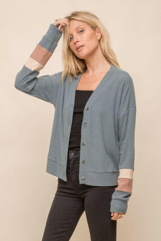 Icon Color Block Cardigan-Cardigans-Krush Kandy, Women's Online Fashion Boutique Located in Phoenix, Arizona (Scottsdale Area)
