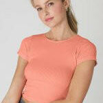 Ribbed Baby Tee-Short Sleeve Tops-Krush Kandy, Women's Online Fashion Boutique Located in Phoenix, Arizona (Scottsdale Area)