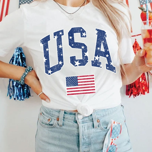 PREORDER America Star Flag Graphic Tee | Multiple Colors!