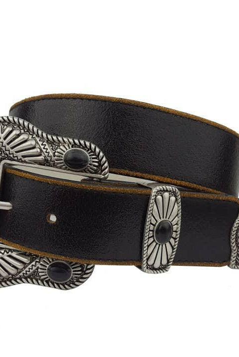 Vintage Leather Belt with Western Buckle .-Belts-Krush Kandy, Women's Online Fashion Boutique Located in Phoenix, Arizona (Scottsdale Area)