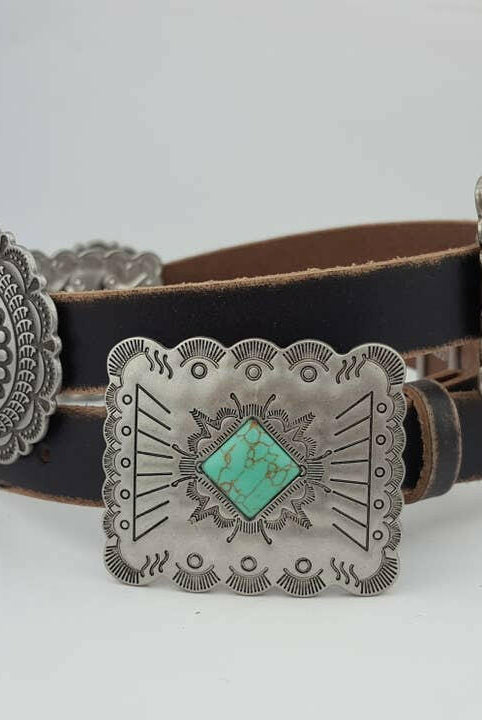 Western Genuine Distressed Leather Belt-Belts-Krush Kandy, Women's Online Fashion Boutique Located in Phoenix, Arizona (Scottsdale Area)