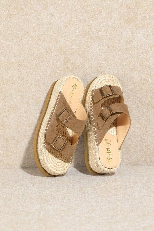 Santorini Escape Slide-On Sandals-Sandals-Krush Kandy, Women's Online Fashion Boutique Located in Phoenix, Arizona (Scottsdale Area)