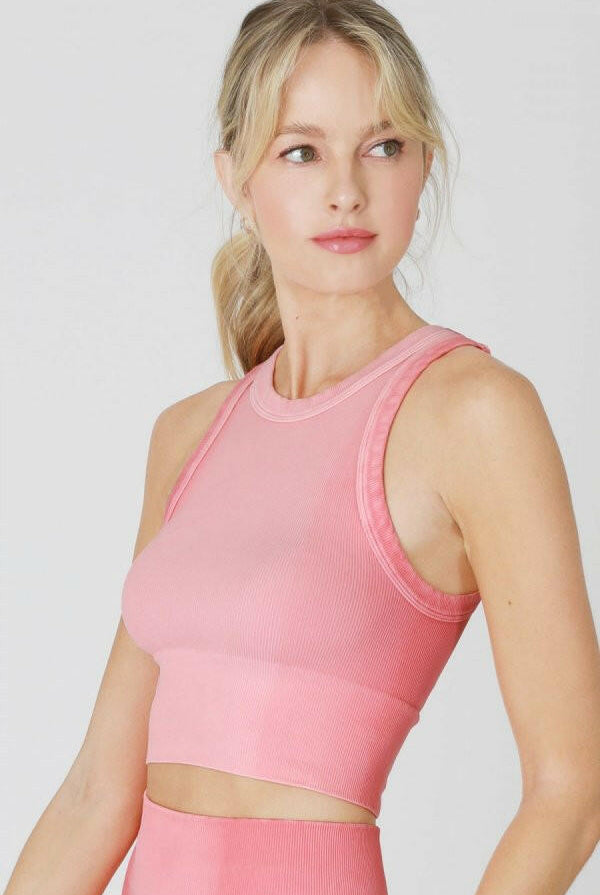 NIKIBIKI High Neck Crop Top-Tanks-Krush Kandy, Women's Online Fashion Boutique Located in Phoenix, Arizona (Scottsdale Area)