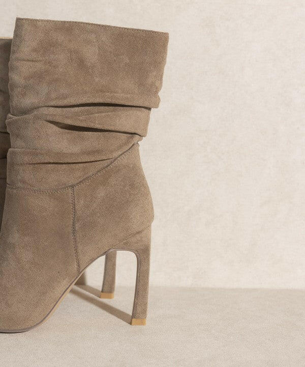 Slim Heel Slouch Boots-Booties-Krush Kandy, Women's Online Fashion Boutique Located in Phoenix, Arizona (Scottsdale Area)