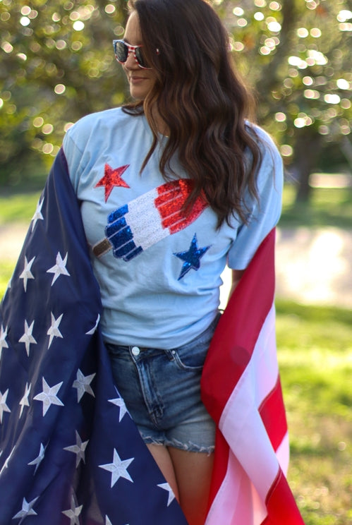 PREORDER Popsicle Rocket Pop USA Patriotic 4th of July Tee-Graphic Tees-Krush Kandy, Women's Online Fashion Boutique Located in Phoenix, Arizona (Scottsdale Area)