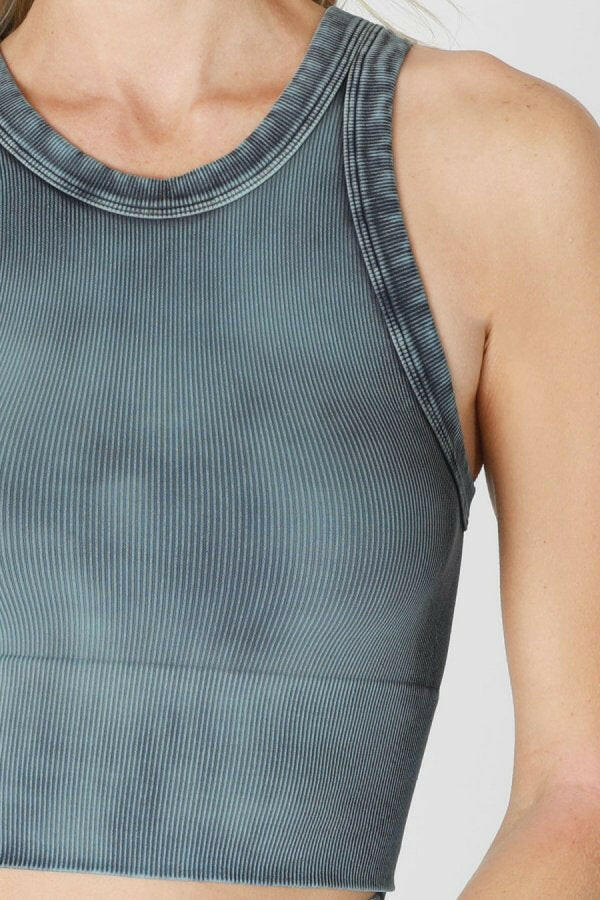 NIKIBIKI High Neck Crop Top-Tanks-Krush Kandy, Women's Online Fashion Boutique Located in Phoenix, Arizona (Scottsdale Area)