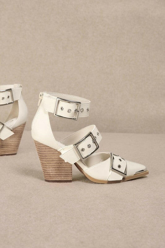 Hendrix Strappy Buckle Sandal-Sandals-Krush Kandy, Women's Online Fashion Boutique Located in Phoenix, Arizona (Scottsdale Area)