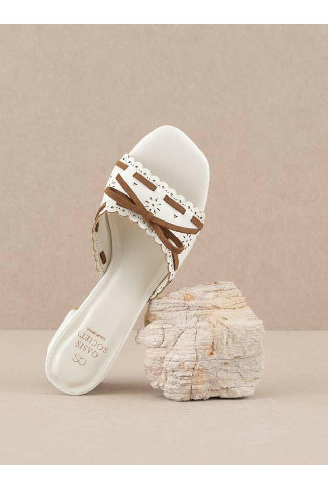 The Breda White | Sweet Low Heel Sandal-Sandals-Krush Kandy, Women's Online Fashion Boutique Located in Phoenix, Arizona (Scottsdale Area)