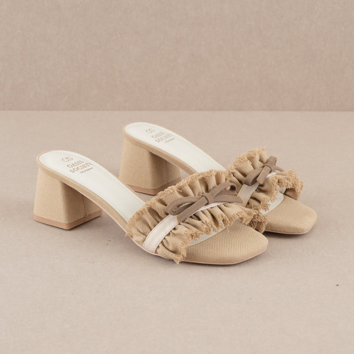 The Julissa | Romantic Low Heel Sandal-Sandals-Krush Kandy, Women's Online Fashion Boutique Located in Phoenix, Arizona (Scottsdale Area)