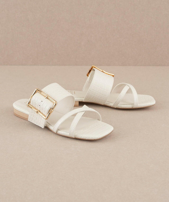The Penny | Summer Sandals with Buckle Detail-Sandals-Krush Kandy, Women's Online Fashion Boutique Located in Phoenix, Arizona (Scottsdale Area)