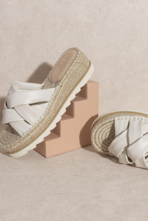 The Rebel Off White | Strappy Platform Sandal-Sandals-Krush Kandy, Women's Online Fashion Boutique Located in Phoenix, Arizona (Scottsdale Area)