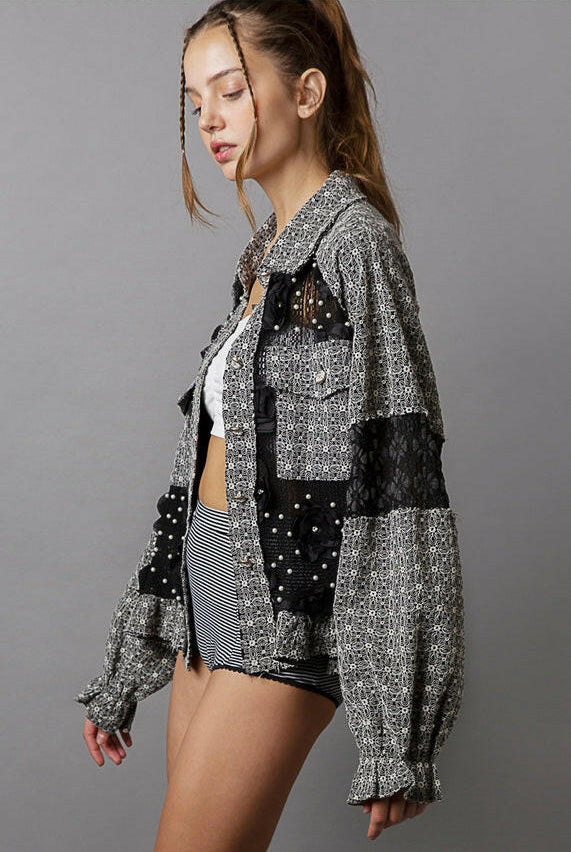 Daring to Be Balloon Sleeved Jacket-Jackets-Krush Kandy, Women's Online Fashion Boutique Located in Phoenix, Arizona (Scottsdale Area)