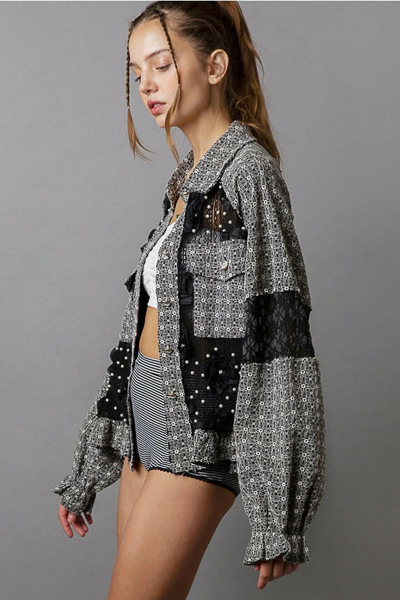 Daring to Be Balloon Sleeved Jacket-Jackets-Krush Kandy, Women's Online Fashion Boutique Located in Phoenix, Arizona (Scottsdale Area)