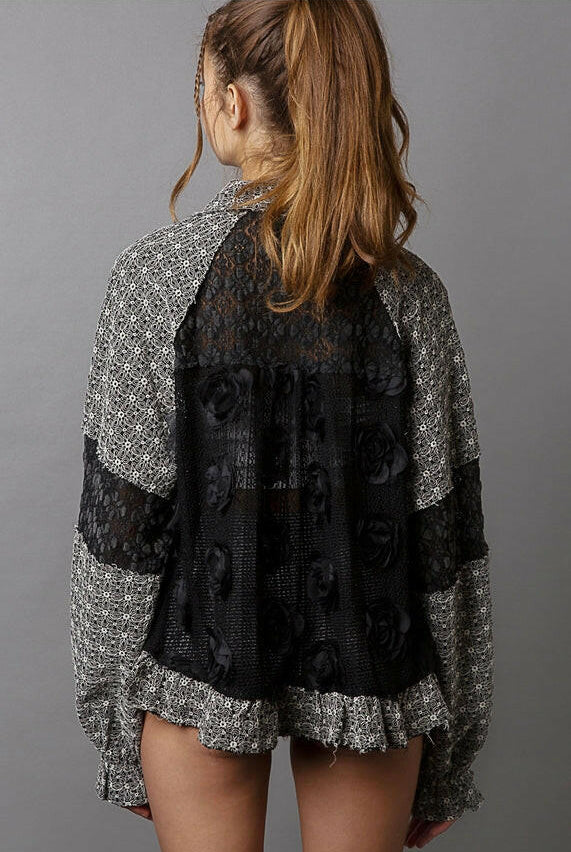 Daring to Be Balloon Sleeved Jacket-Jackets-Krush Kandy, Women's Online Fashion Boutique Located in Phoenix, Arizona (Scottsdale Area)