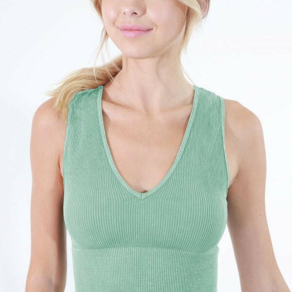 NikiBiki Vintage Plunge V-Neck Top-Tanks-Krush Kandy, Women's Online Fashion Boutique Located in Phoenix, Arizona (Scottsdale Area)