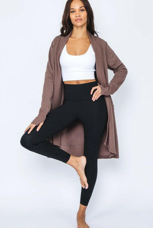 Butter Long Sleeve Open Cardigan-Cardigans-Krush Kandy, Women's Online Fashion Boutique Located in Phoenix, Arizona (Scottsdale Area)