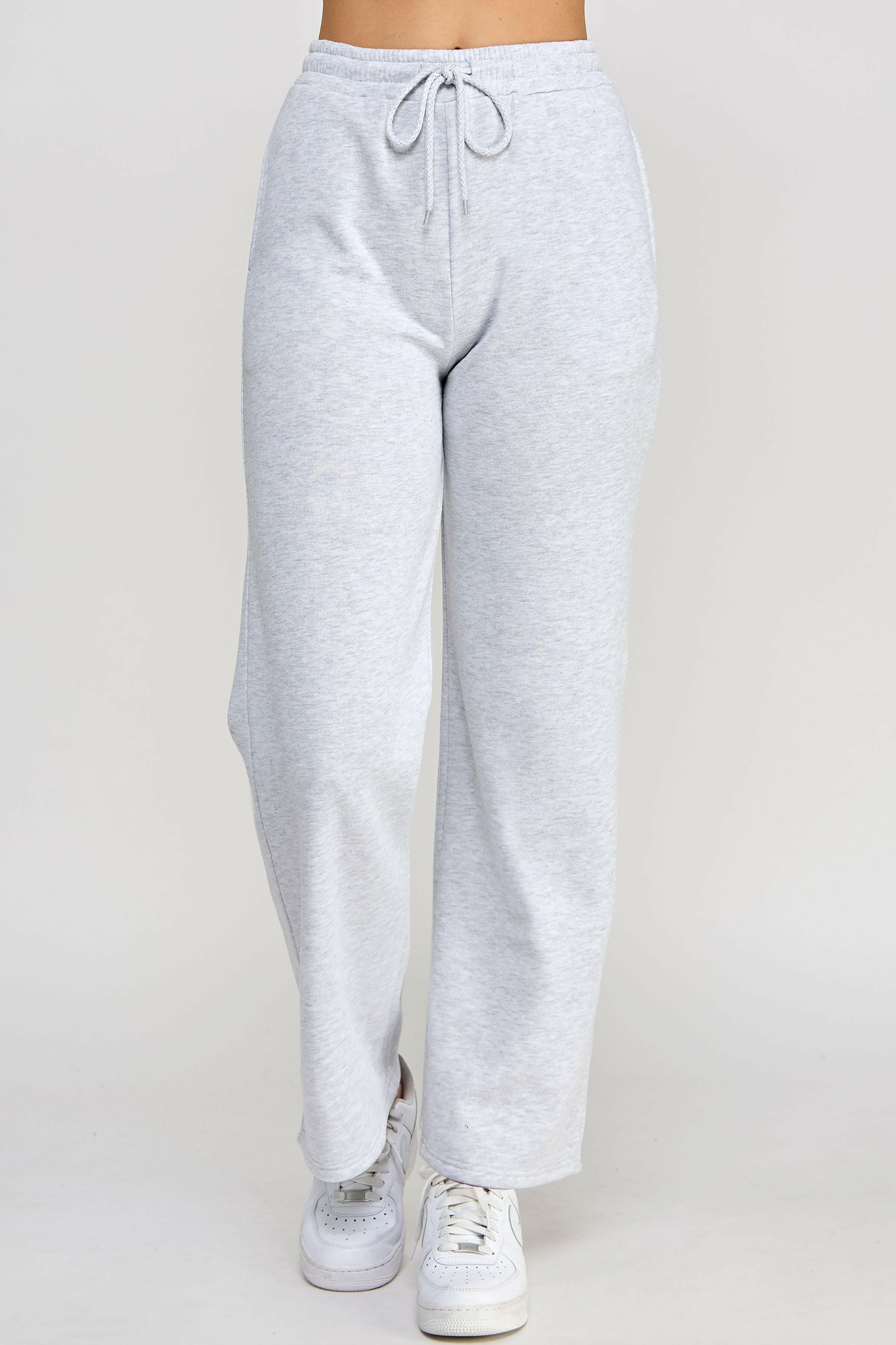 Fleece Straight Leg Joggers-Joggers-Krush Kandy, Women's Online Fashion Boutique Located in Phoenix, Arizona (Scottsdale Area)