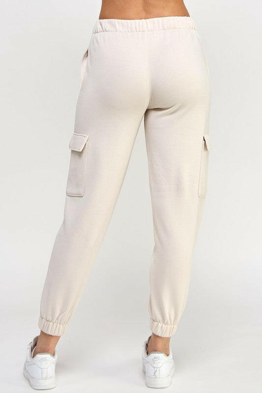 Fleece Cargo Joggers-Joggers-Krush Kandy, Women's Online Fashion Boutique Located in Phoenix, Arizona (Scottsdale Area)