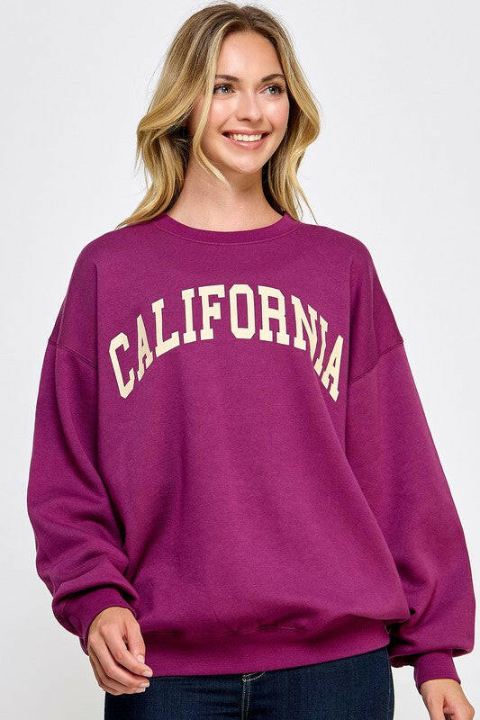 California Crewneck 2-Sweatshirts-Krush Kandy, Women's Online Fashion Boutique Located in Phoenix, Arizona (Scottsdale Area)