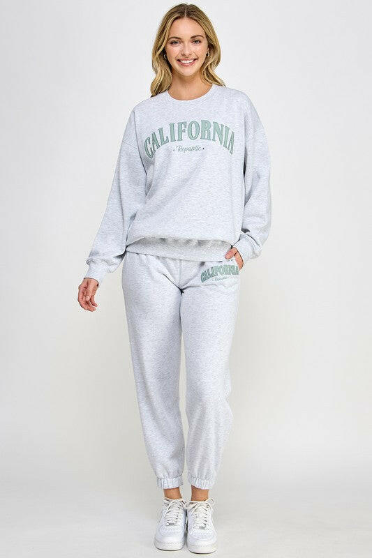 California Patch Crewneck-Sweatshirts-Krush Kandy, Women's Online Fashion Boutique Located in Phoenix, Arizona (Scottsdale Area)