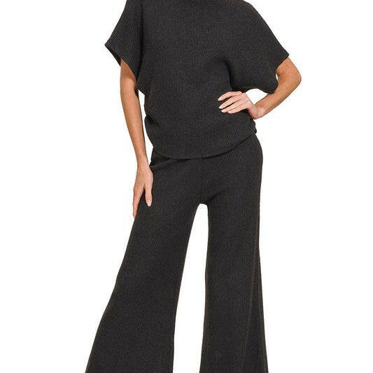 Mock Neck Shirred Sweater-Sweaters-Krush Kandy, Women's Online Fashion Boutique Located in Phoenix, Arizona (Scottsdale Area)