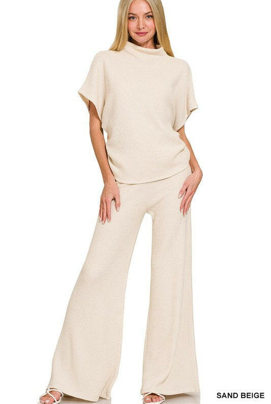 Mock Neck Shirred Sweater-Sweaters-Krush Kandy, Women's Online Fashion Boutique Located in Phoenix, Arizona (Scottsdale Area)