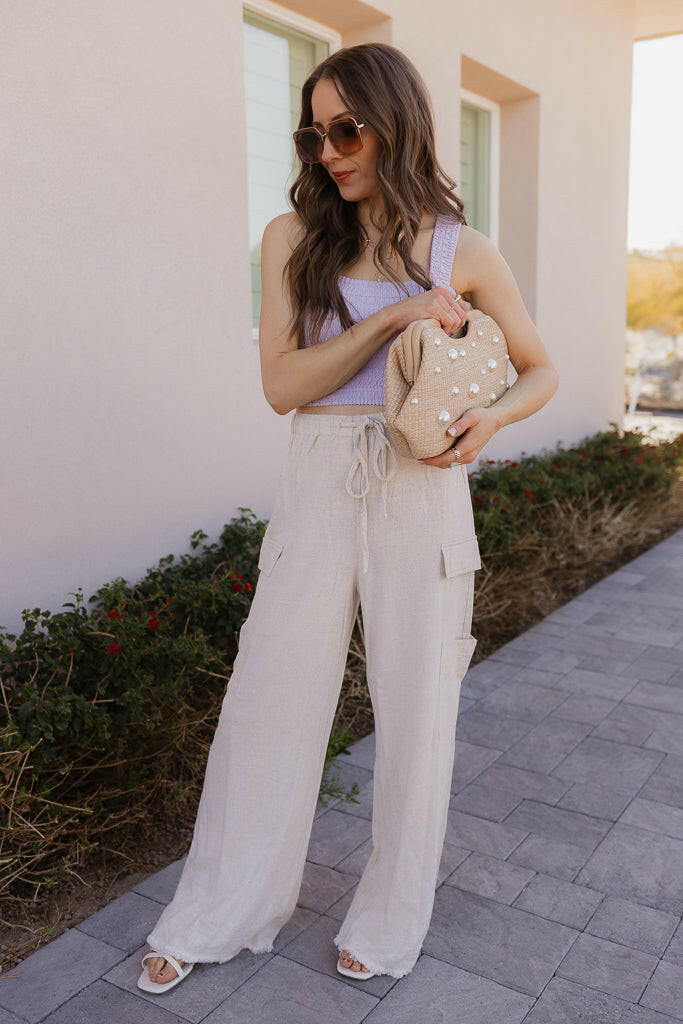 Shirred Square Neck Crop Top-Tanks-Krush Kandy, Women's Online Fashion Boutique Located in Phoenix, Arizona (Scottsdale Area)