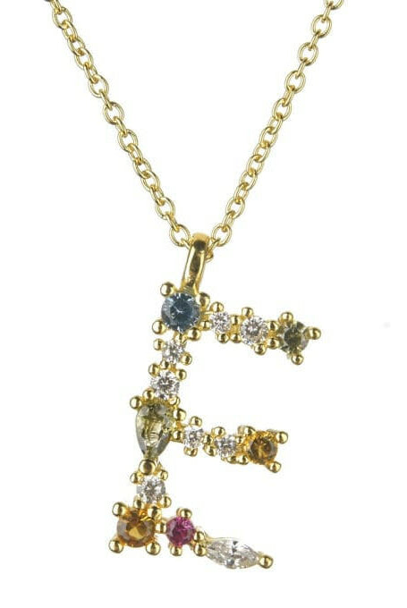 Dainty Initial Cubic Zirconia Necklace-Necklaces-Krush Kandy, Women's Online Fashion Boutique Located in Phoenix, Arizona (Scottsdale Area)