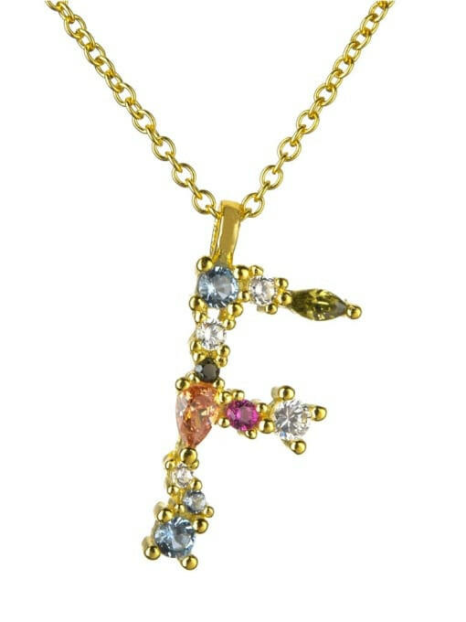 Dainty Initial Cubic Zirconia Necklace-Necklaces-Krush Kandy, Women's Online Fashion Boutique Located in Phoenix, Arizona (Scottsdale Area)