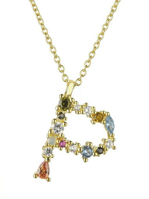 Dainty Initial Cubic Zirconia Necklace-Necklaces-Krush Kandy, Women's Online Fashion Boutique Located in Phoenix, Arizona (Scottsdale Area)