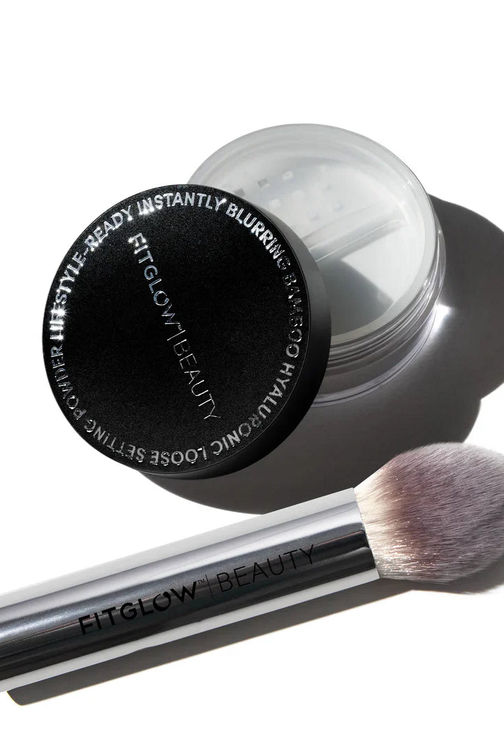 BAMBOO HYALURONIC LOOSE SETTING POWDER + BRUSH DUO-Makeup-Krush Kandy, Women's Online Fashion Boutique Located in Phoenix, Arizona (Scottsdale Area)