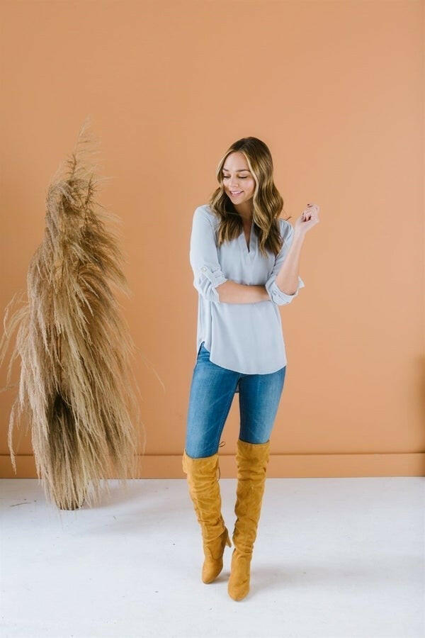 The Perfect Spring Blouse | S-XL, 10 Colors!-Short Sleeve Tops-Krush Kandy, Women's Online Fashion Boutique Located in Phoenix, Arizona (Scottsdale Area)