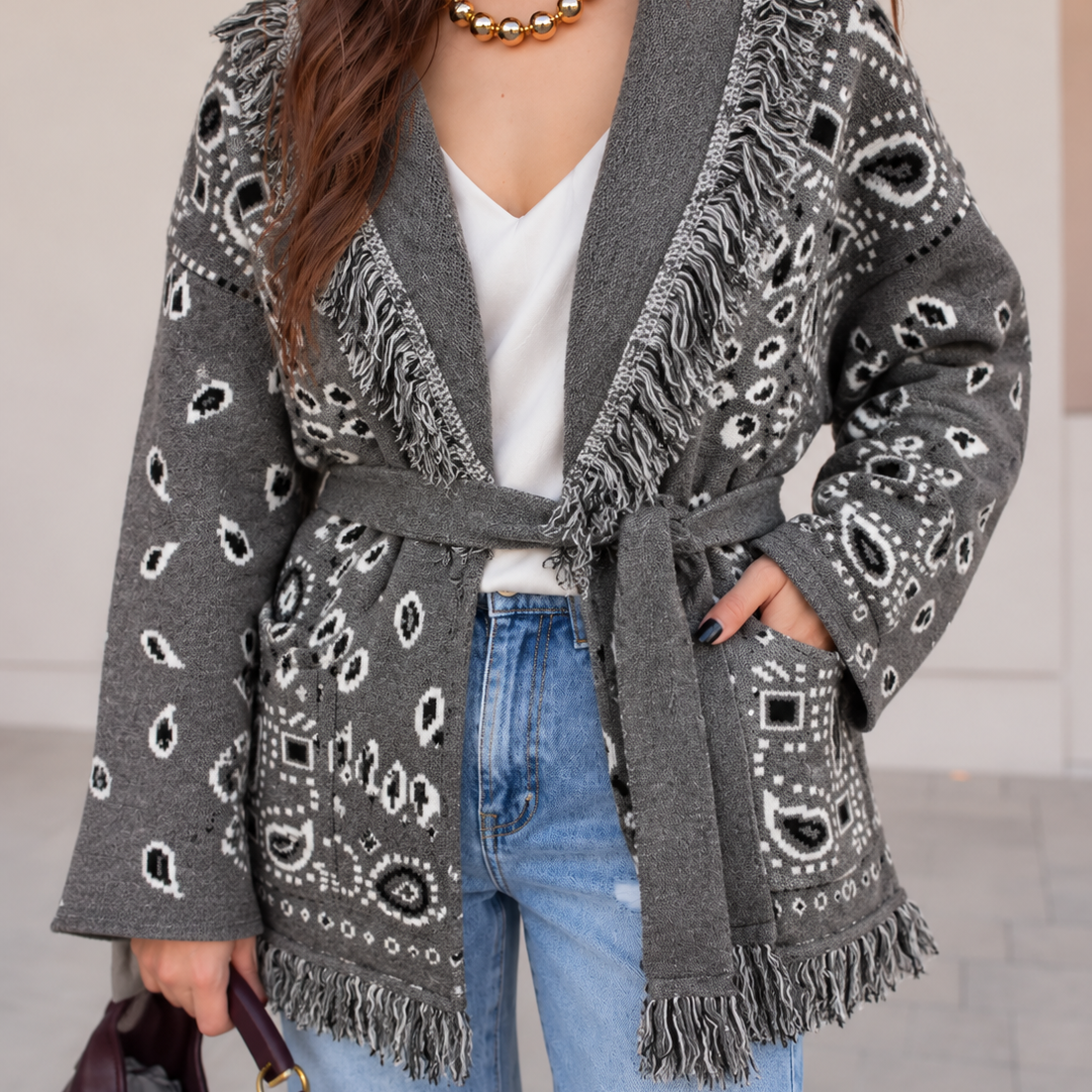 Maisie Fringe Coat