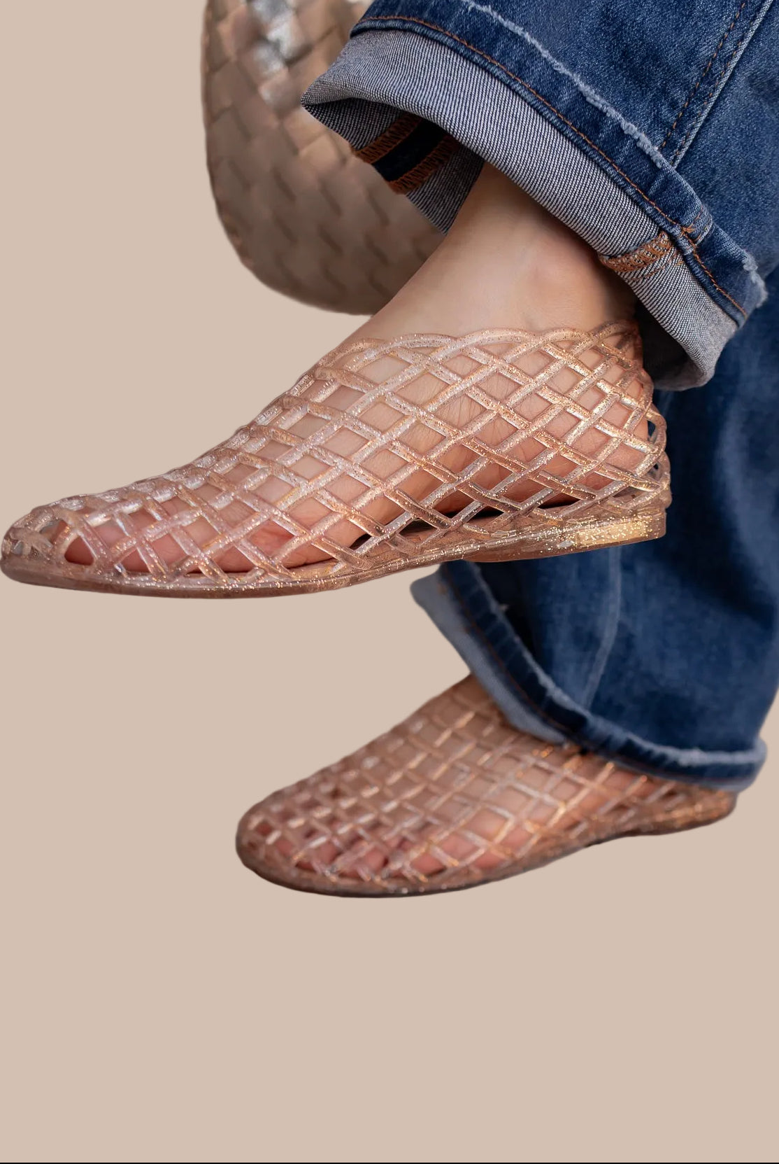 Jelly Woven Mesh Sandals-Shoes-Krush Kandy, Women's Online Fashion Boutique Located in Phoenix, Arizona (Scottsdale Area)