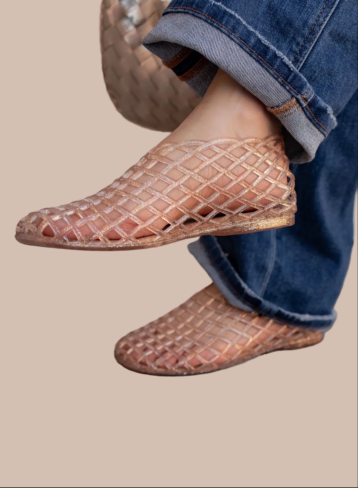 Jelly Woven Mesh Sandals-Shoes-Krush Kandy, Women's Online Fashion Boutique Located in Phoenix, Arizona (Scottsdale Area)