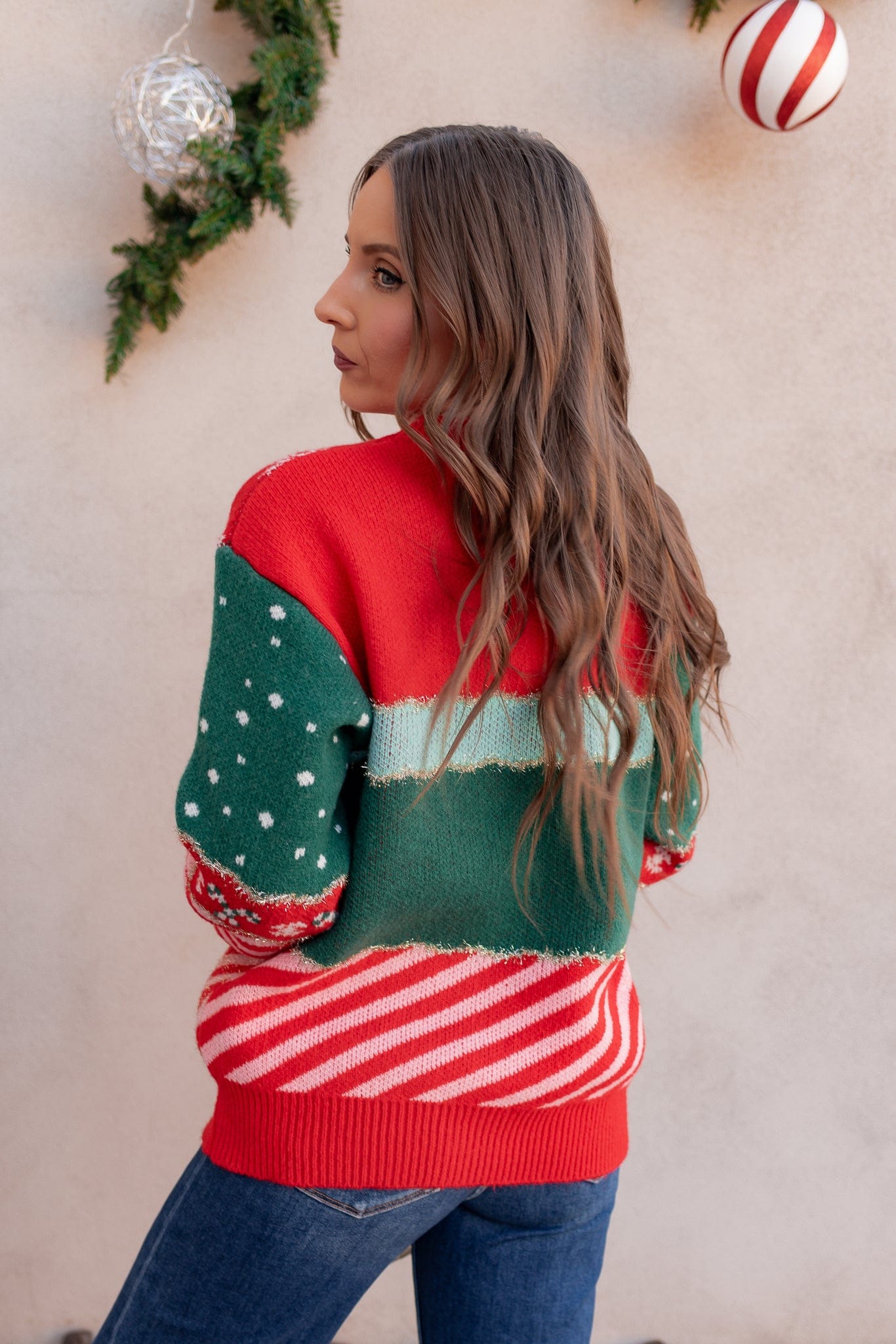 Merry & Jolly Holiday Tinsel Sweater-Sweaters-Krush Kandy, Women's Online Fashion Boutique Located in Phoenix, Arizona (Scottsdale Area)