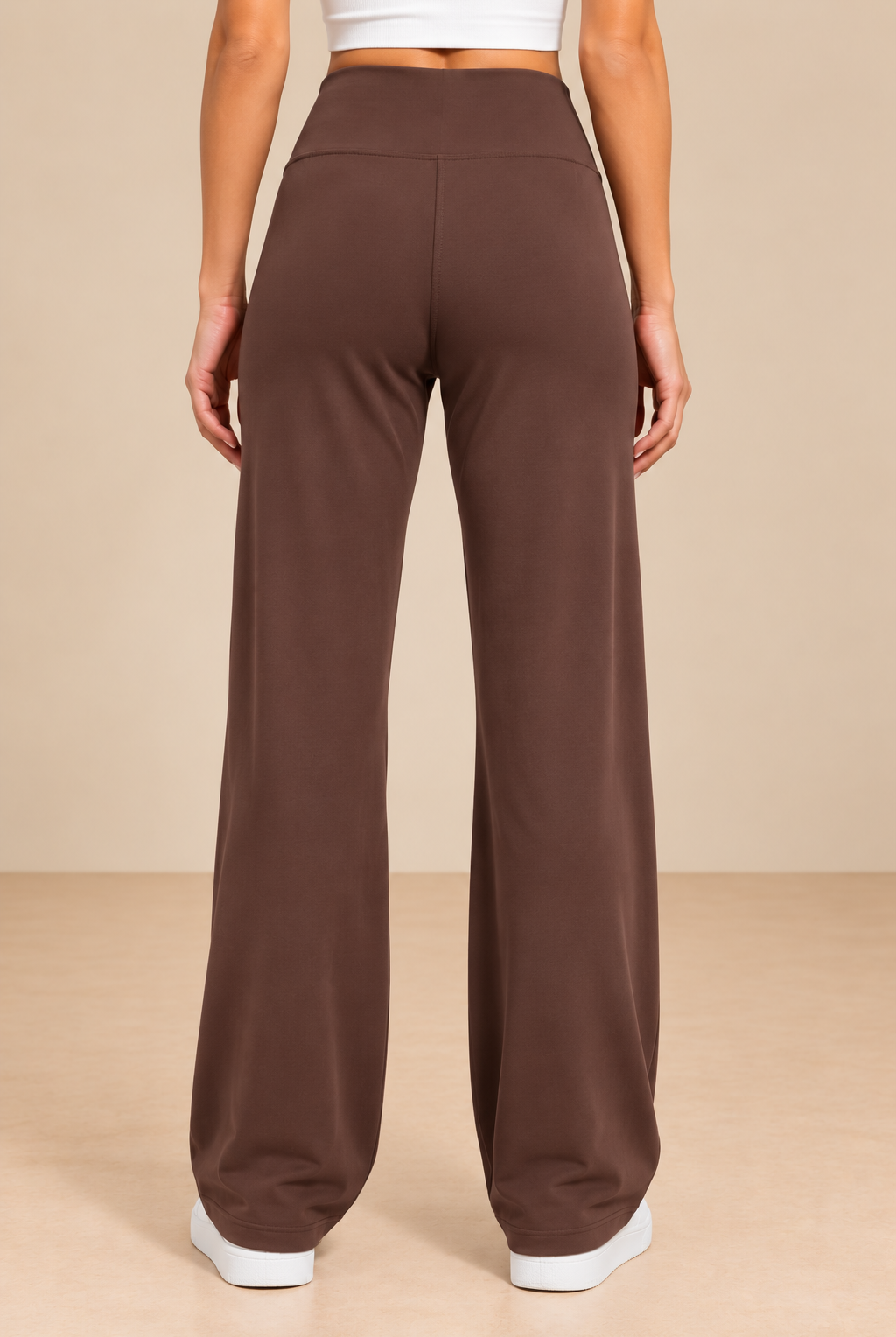 Minimalist Brown Wide-Leg Pants Studio Look.png