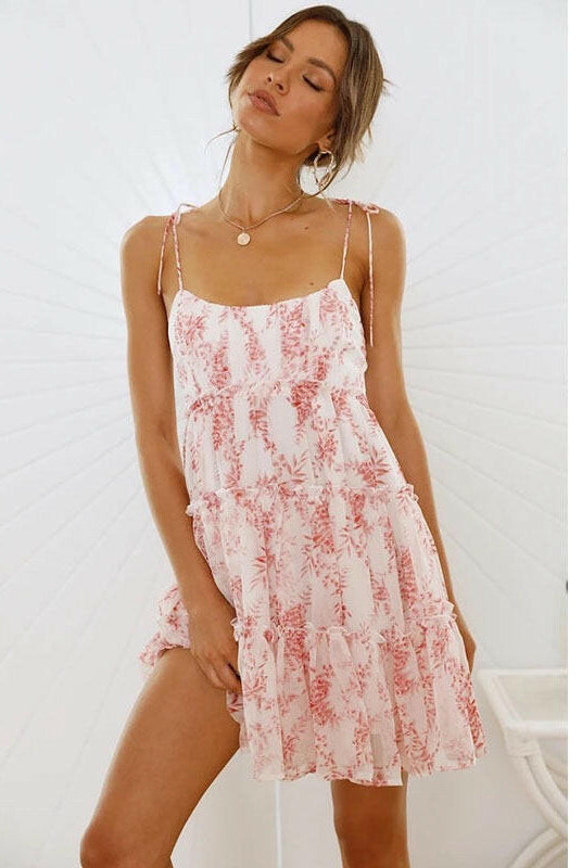 Dreamy Floral Mini Dress-Dresses-Krush Kandy, Women's Online Fashion Boutique Located in Phoenix, Arizona (Scottsdale Area)