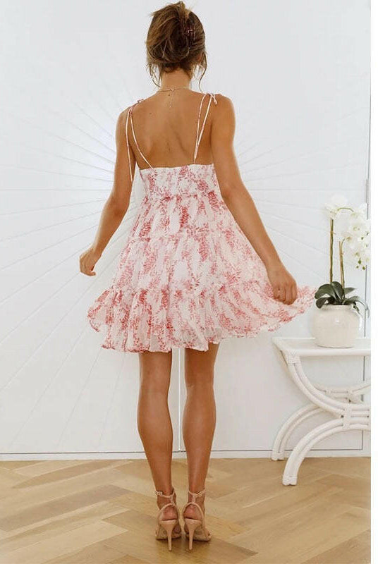 Dreamy Floral Mini Dress-Dresses-Krush Kandy, Women's Online Fashion Boutique Located in Phoenix, Arizona (Scottsdale Area)