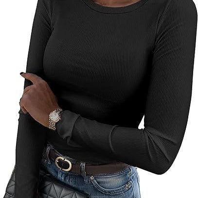 Basic Everyday Ribbed Long Sleeve Top-Long Sleeve Tops-Krush Kandy, Women's Online Fashion Boutique Located in Phoenix, Arizona (Scottsdale Area)