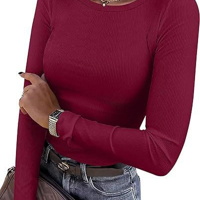 Basic Everyday Ribbed Long Sleeve Top-Long Sleeve Tops-Krush Kandy, Women's Online Fashion Boutique Located in Phoenix, Arizona (Scottsdale Area)