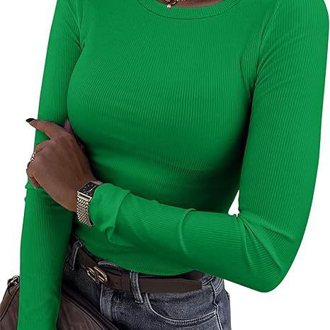 Basic Everyday Ribbed Long Sleeve Top-Long Sleeve Tops-Krush Kandy, Women's Online Fashion Boutique Located in Phoenix, Arizona (Scottsdale Area)