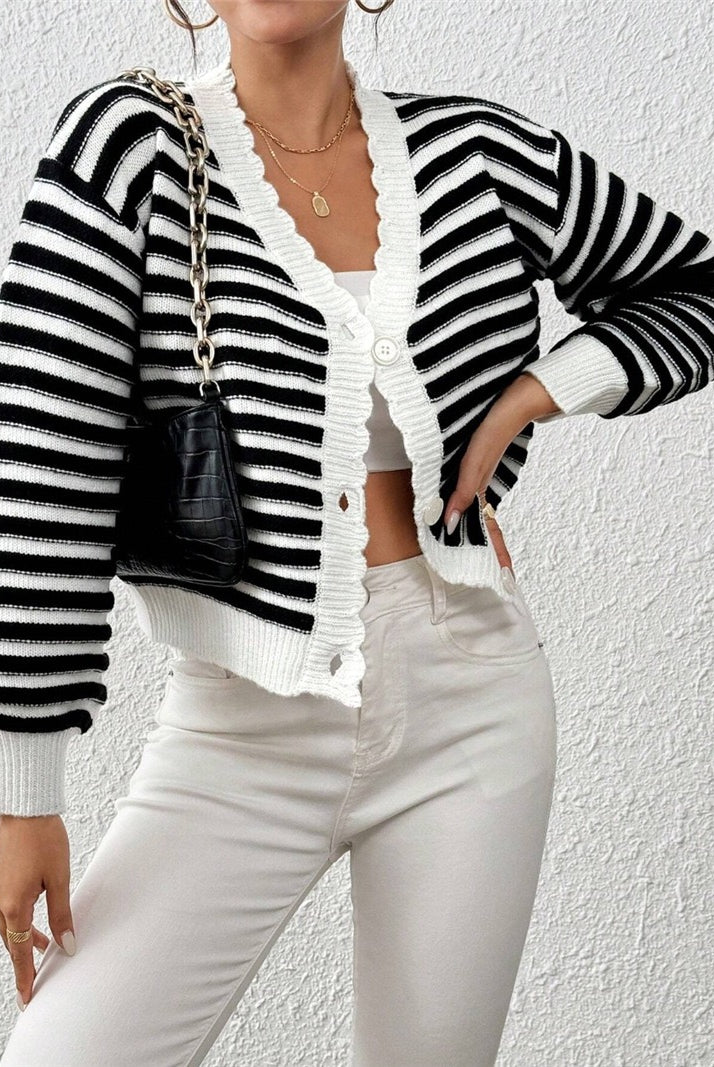 Kandy Threaded Casual Cardigan-Cardigan-Krush Kandy, Women's Online Fashion Boutique Located in Phoenix, Arizona (Scottsdale Area)