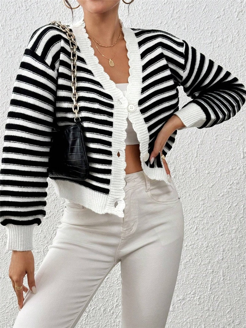 Kandy Threaded Casual Cardigan-Cardigan-Krush Kandy, Women's Online Fashion Boutique Located in Phoenix, Arizona (Scottsdale Area)